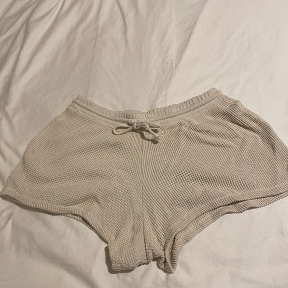 J.Crew Waffle Cream Knit Shorts - Picture 6 of 6